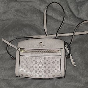 Kate Spade Cream and Gray Crossbody Bag